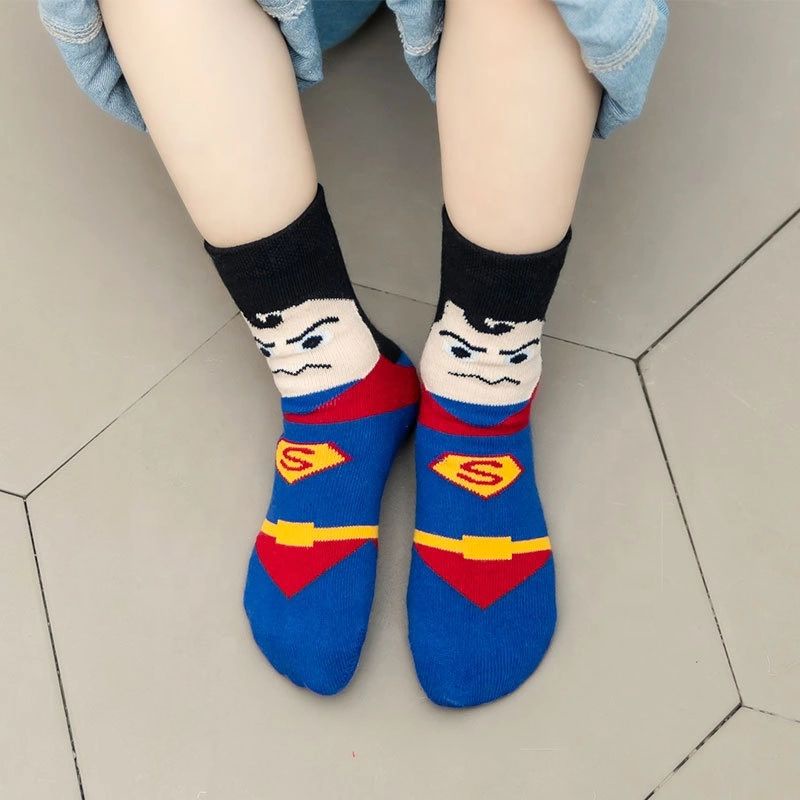 TOKO KL| Kaos kaki anak TK-SD motif superhero / kaos kaki anak karakter lucu Usia 4-8 tahun