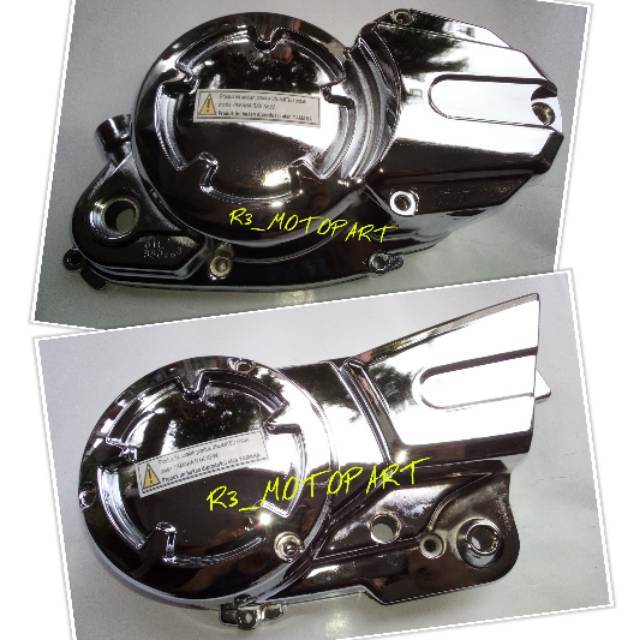 Block/Blok Kopling Kanan + Bak Magnet Kiri RX King New Robot Crom