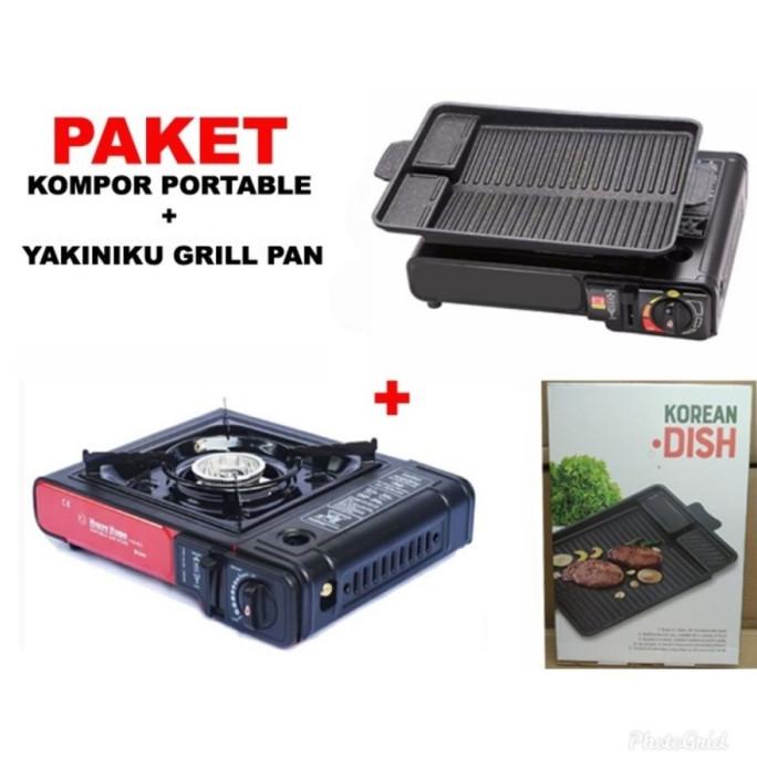 Paket Kompor Portable Bbq Yakiniku Grill Pan