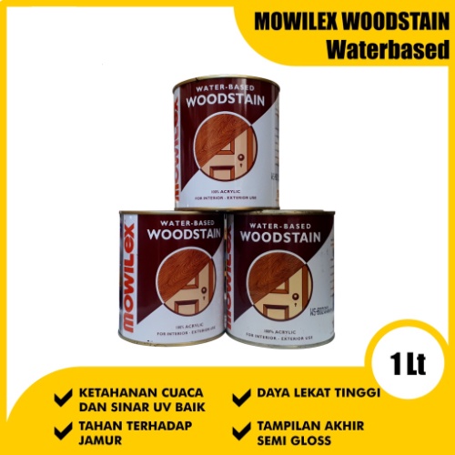Cat Mowilex Woodstain 1 Liter ( Politur Kayu )-Clear Finish