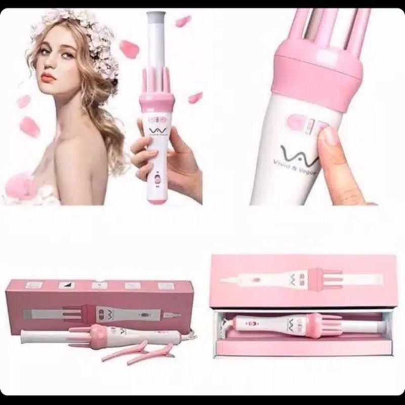 COD✓ VIVIDO &amp; VOGUE AUTOMATIC HAIR CURY CATOKAN RAMBUT KERINTING OTOMATIS - VIVID