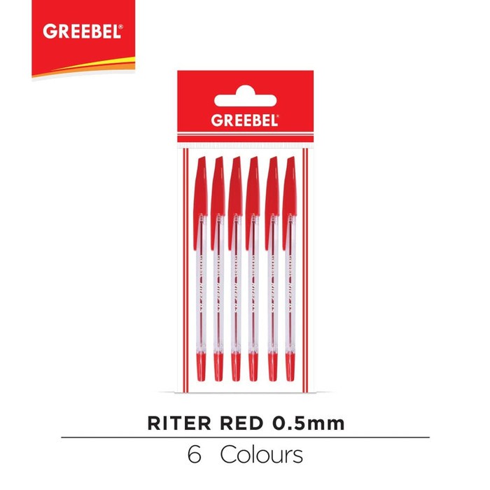 

GREEBEL BALLPEN RITER 0.5 RED (6PCS/SET)/ATKProject