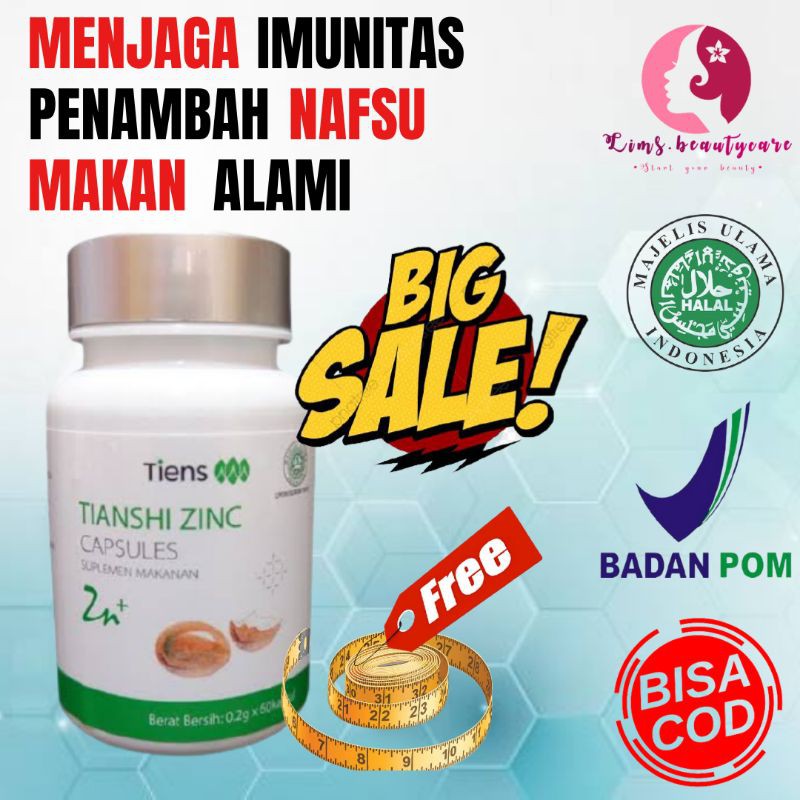 ZINC VITAMIN IMUNITAS TUBUH ALAMI ORIGINAL | ZINC TIENS