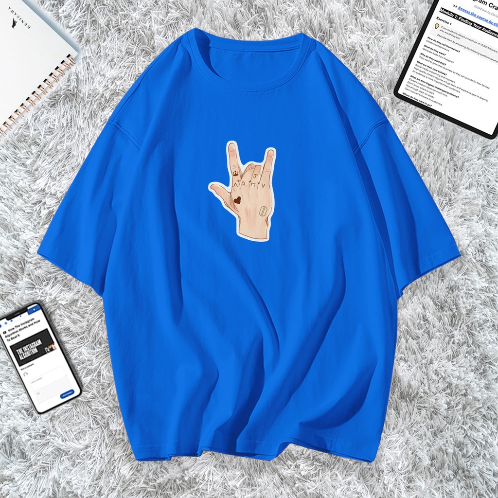 KAOS BTS - METAL ARMY ARM - ATASAN - TSHIRT CASUAL - BTS