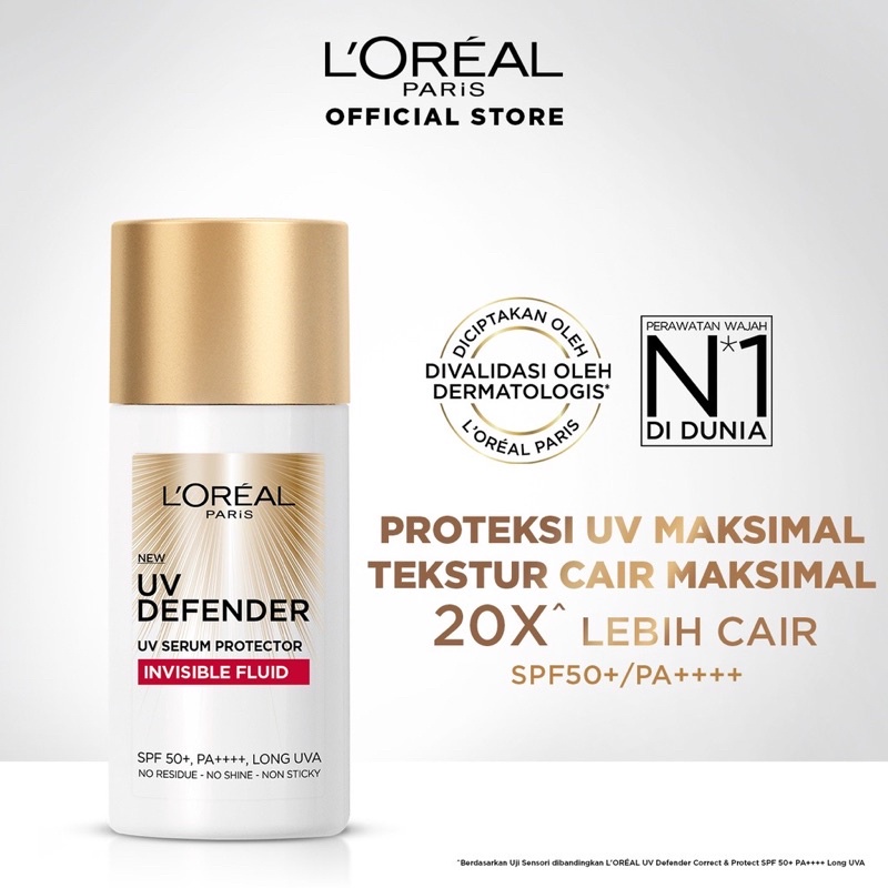 L'OREAL UV DEFENDER INVISIBLE FLUID SPF 50+/PA++++