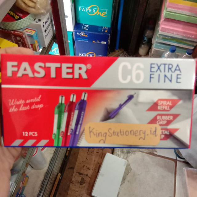 

[PACK] Pulpen Faster cetek C6 (isi 12 pcs)
