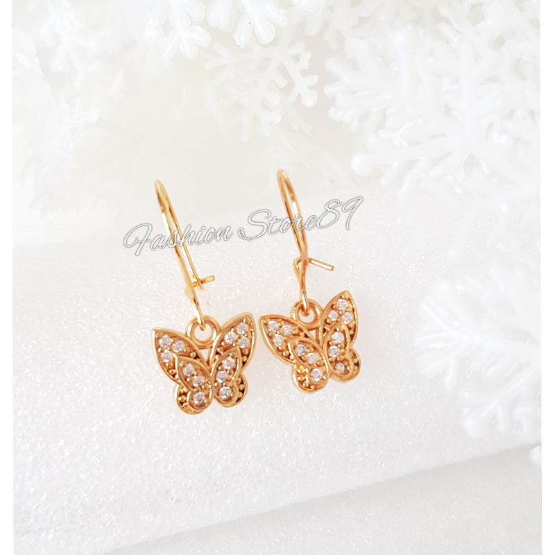 Anting Jurai All Varian Buterfly flowers Pita berkualitas tinggi perhiasan lapis emas 18k Impor Yaxiya Xuping Bestquality