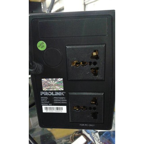 ups prolink 700va / 700 va + stabilizer garansi 1thn