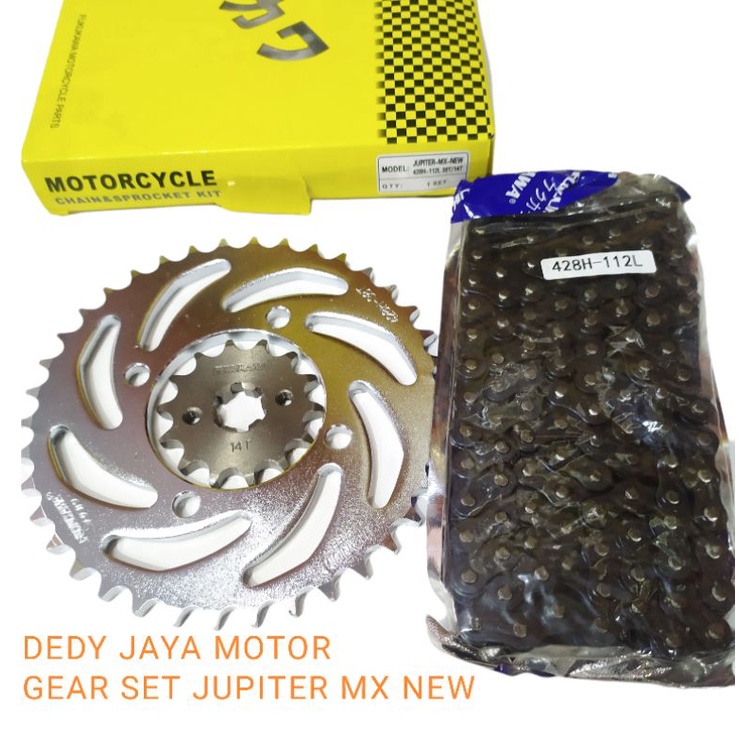 GEAR SET GIR SET JUPITER MX NEW ORIGINAL FUKUKAWA GENUINE PARTS