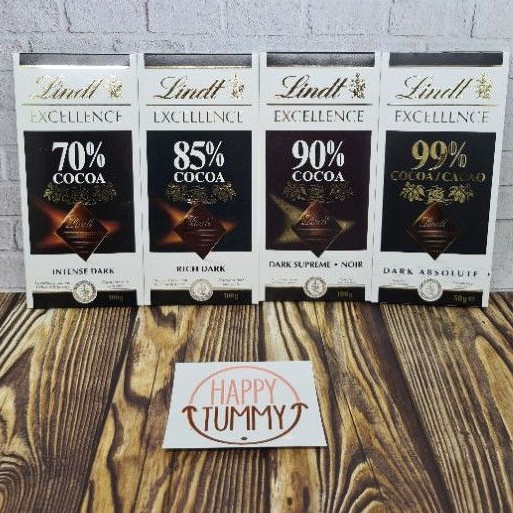 

Lindt excellence dark chocolate original coklat hitam