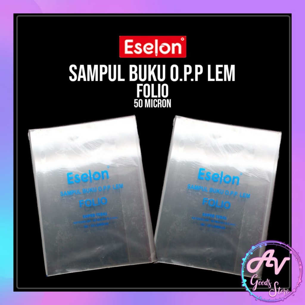

sampul buku plastik bening transparant / SAMPUL BUKU OPP FOLIO ESELON 50mic
