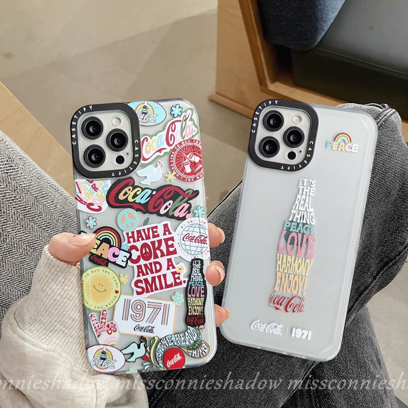 Soft Case Motif Coca Cola Untuk IPhone 7 6 8P 11 13 12 Pro Max X XR XS Max 6S Plus 7 8 SE 2020