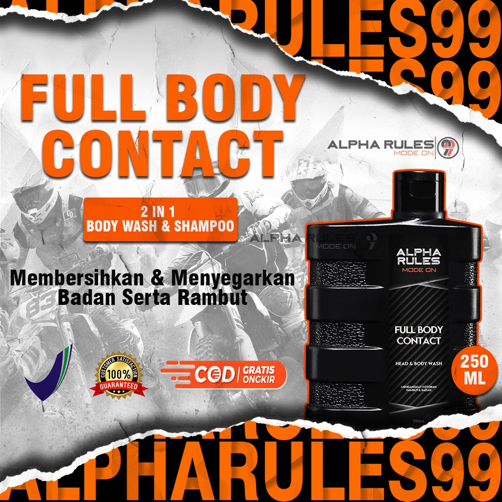 Jual Alpha Rules Full Body Contact Perawatan Body Wash dan Shampo Sabun