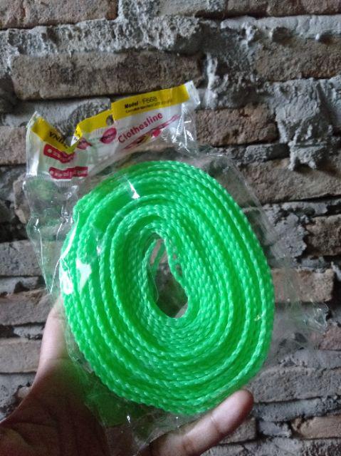 (bayar Di Tempat)tali Jemuran Baju Gantungan Baju Panjang 5 Meter Original Kuat