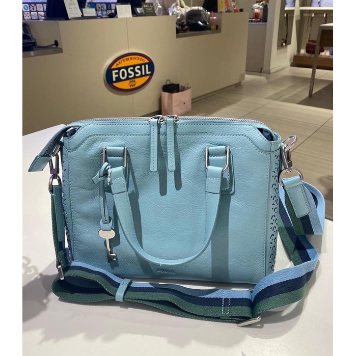 Fo Jacqueline Blue Satchel