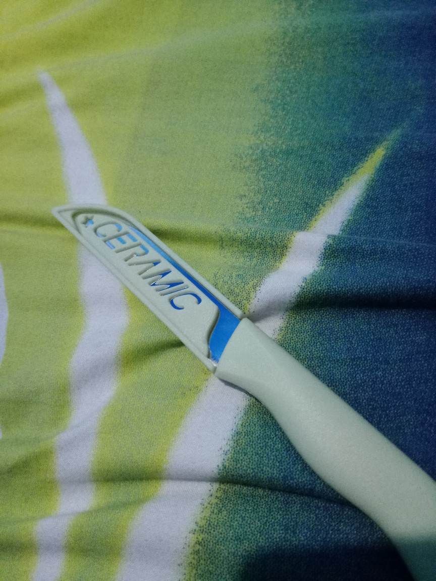 Pisau Set Keramik / 3 In 1 Pisau Set Talenan / Serutan Buah / Alat Set Dapur