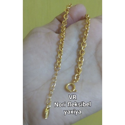 gelang nori medan yaxiya original fleksibel ukuran awet sepuh ems18k