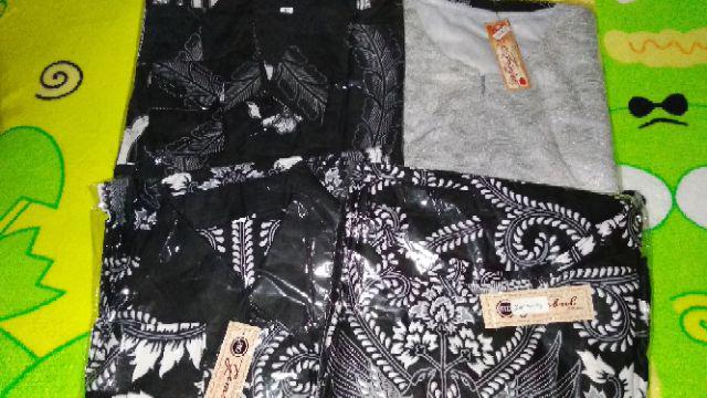 Batik Couple Alvina Gamis Wanita Kemeja Pria Katun Sogan Furing Premium Modern Sarimbit