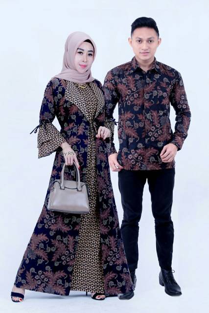 Maura Couple - Sania Ruffle Batik Couple ori Ndoro jowi DNT Garansi Termurah Shopee