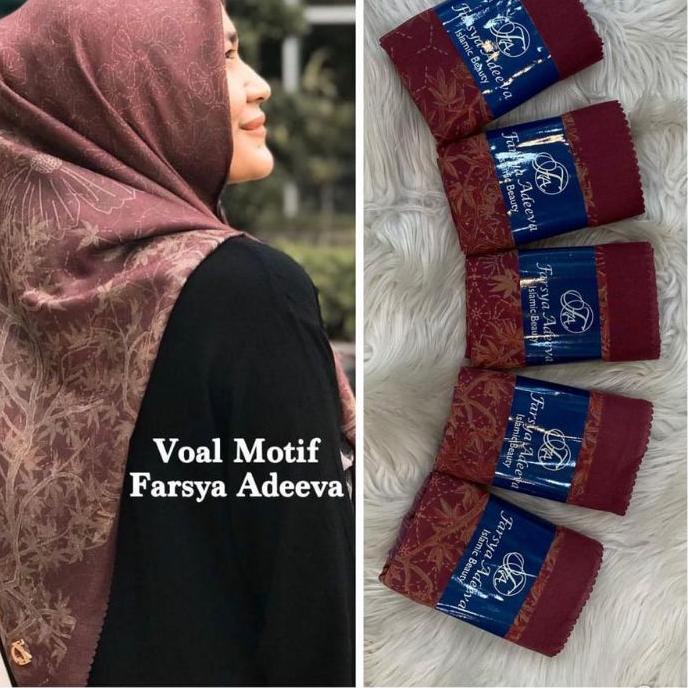 ♠ HIJAB SEGIEMPAT MOTIF DEENAY KW | SEGIEMPAT MOTIF DEENAY VOAL LASER CUT ✦
