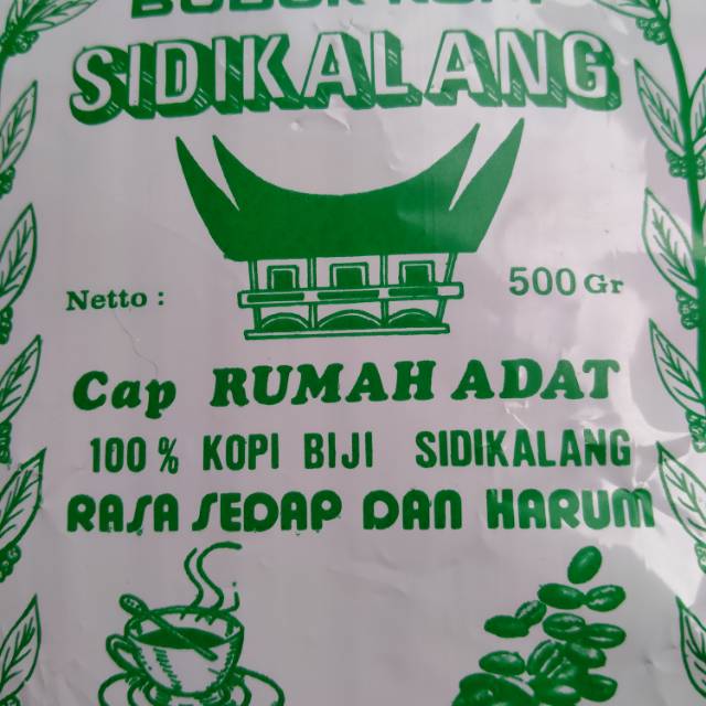 

Bubuk Kopi Sidikalang cap Rumah Adat