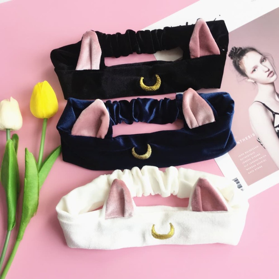 SMHB sailormoon luna artemis cat hair band headband