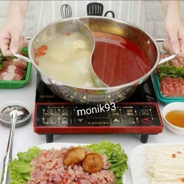 Panci shabu sekat 2 30cm