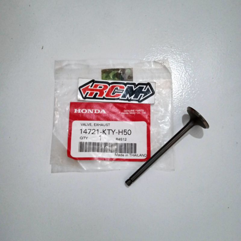 VALVE EXHAUST KLEP KELEP BUANG EX HONDA SONIC CS1 ORIGINAL ORI HONDA HGP AHM ASLI 14721-KTY-H50