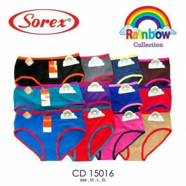 Celana Dalam Katun Rainbow Sorex 15016 Murah