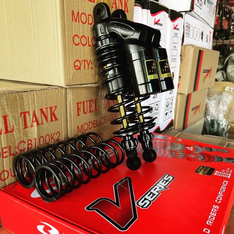 SHOCK BELAKANG RCB V SERIES BLACK PREMIUM 320MM & 340MM