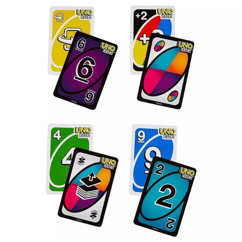 Image of Mainan Kartu Flip Card UNO Flip Card Game #2