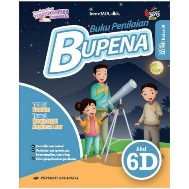 Bupena - Buku Penilaian Untuk SD/MI Kelas 6 Jilid 6D Kurikulum 2013