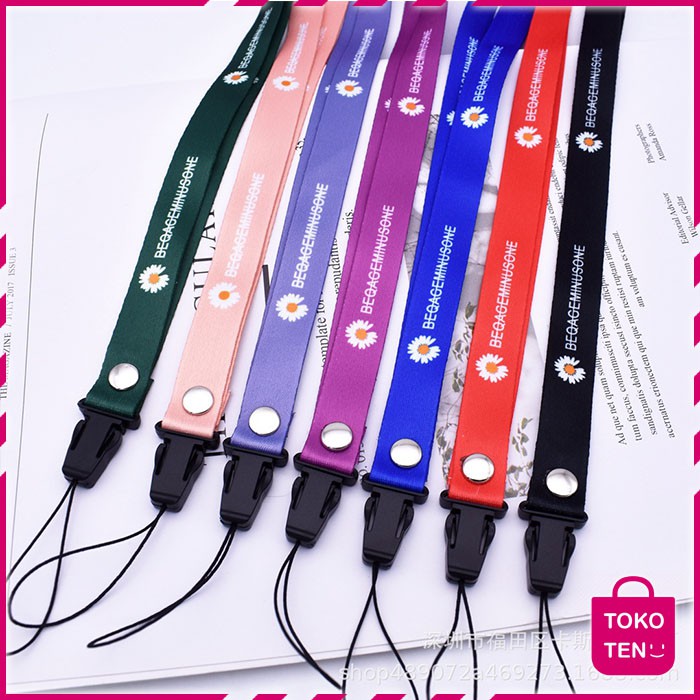 Tokoten - Gantungan Hp Leher - Kalung Hp Gantungan Hp - Strap Phone Motif Bunga - Tali Hp