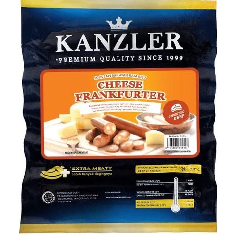 

windytriastuti13 kanzler sosis cheese keju frankfurter 360gr TERLARIS TERPERCAYA ORIGINAL
