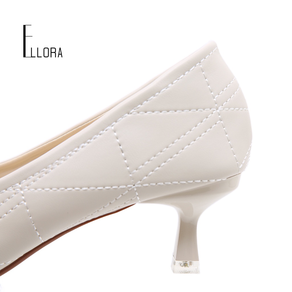 ELLORA EG-8830 Sepatu Heels Wanita Kerja Import 5cm Sintetis