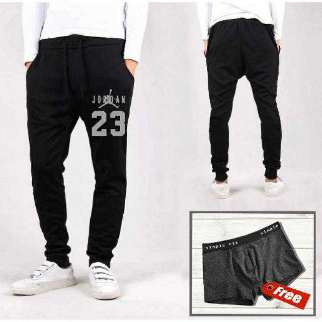 CELANA JOGGER PANTS PANJANG AIR JORDAN GYM FITNESS COWOK