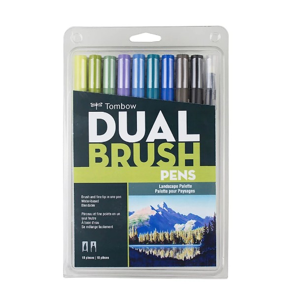 Tombow Dual Brush Pens Set - Landscape