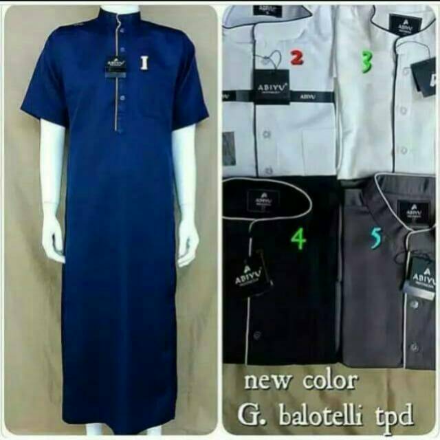 Jubah/Gamis Lengan Pendek Premium by Abiyu Indonesia