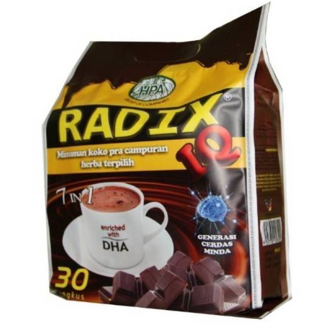 

Radix Coco IQ HPA Malaysia Impor bukan HPAI isi 30 sachets Original