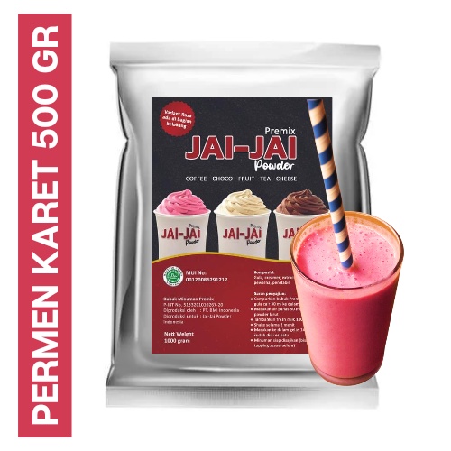 

Bubuk Minuman 500gr - PERMEN KARET - Jai Jai Powder