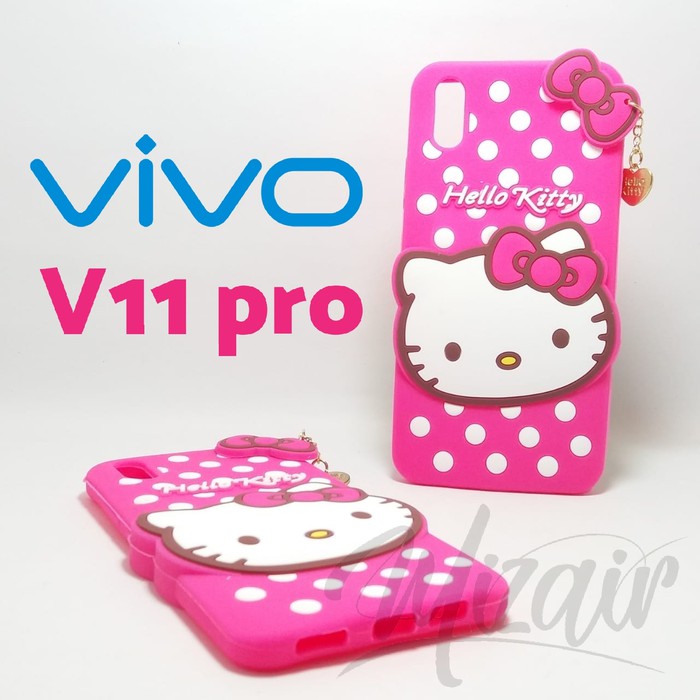 Case 3D Hello Kitty Vivo V11 Pro /Karakter/Boneka/3D/Softcase - Pink