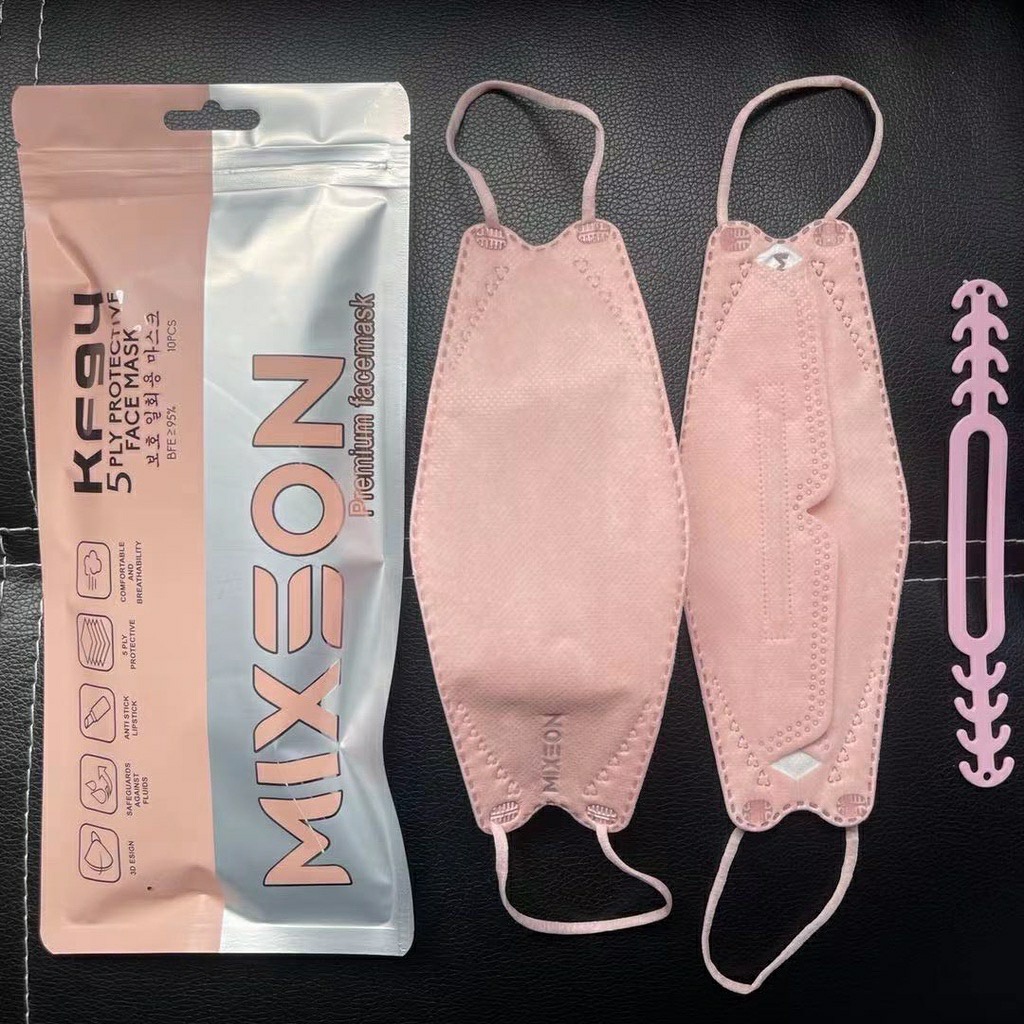 Masker KF94 Korea Mixeon Pink Soft 5 lapis isi 10