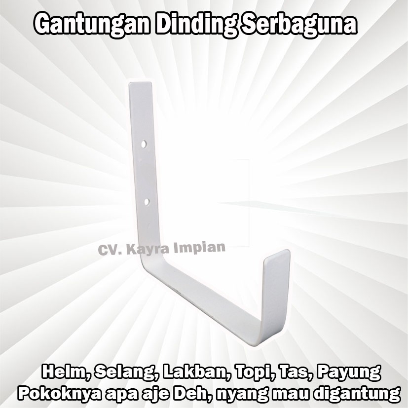 Gantungan Selang Air Serbaguna / Gantungan Helm / Gantungan Tas