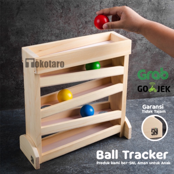 

Ball Tracker Montessori Sliding Wooden Toys Mainan Kayu Edukasi Baby Berkualitas