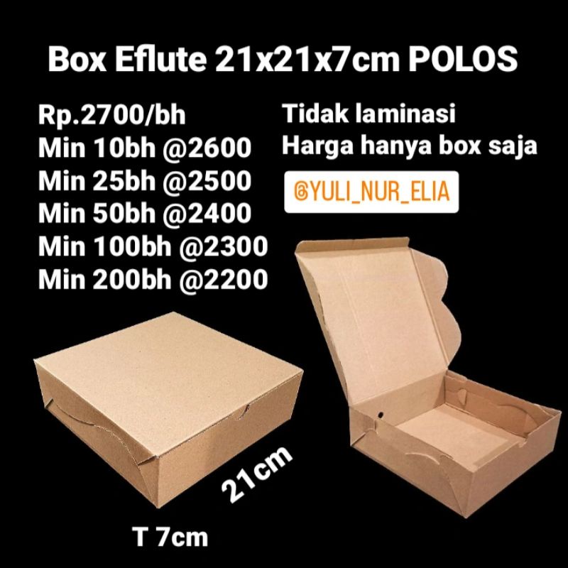 

Box Eflute 21x21x7cm POLOS