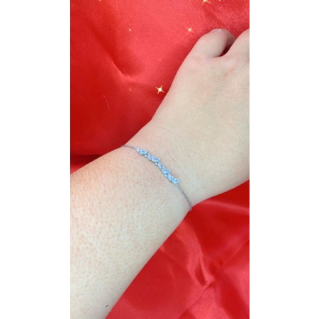 MP.GELANG RANTAI MODEL SERUT MAS PUTIH EMAS ASLI