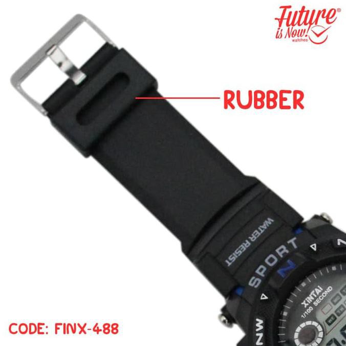 JAM TANGAN SPORT DIGITAL - RUBBER STRAP - 4 PILIHAN WARNA - FINX-488