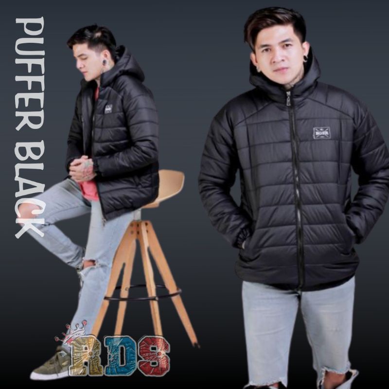 Jaket Puffer Black / Jaket Musim Dingin / Jaket Musim Dingin