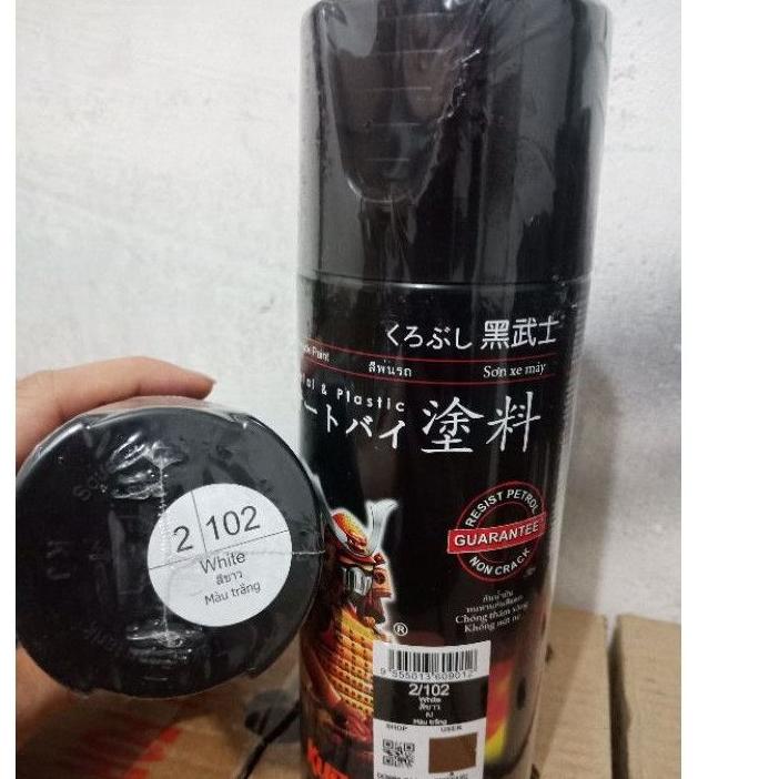 Pilok Pylok Cat Semprot Samurai White / Putih ( 102)