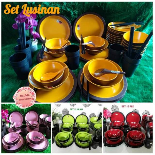 Set Lusinan golden dragon melamin
